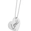 NAVA JOAILLERIE Collier Cœur Love Or Blanc