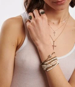 LSONGE Collier Croix XL Argent Blanc 5 LSONGE Collier Croix XL Argent Blanc -Shaker Jewels Magasin lsong look20221207 127