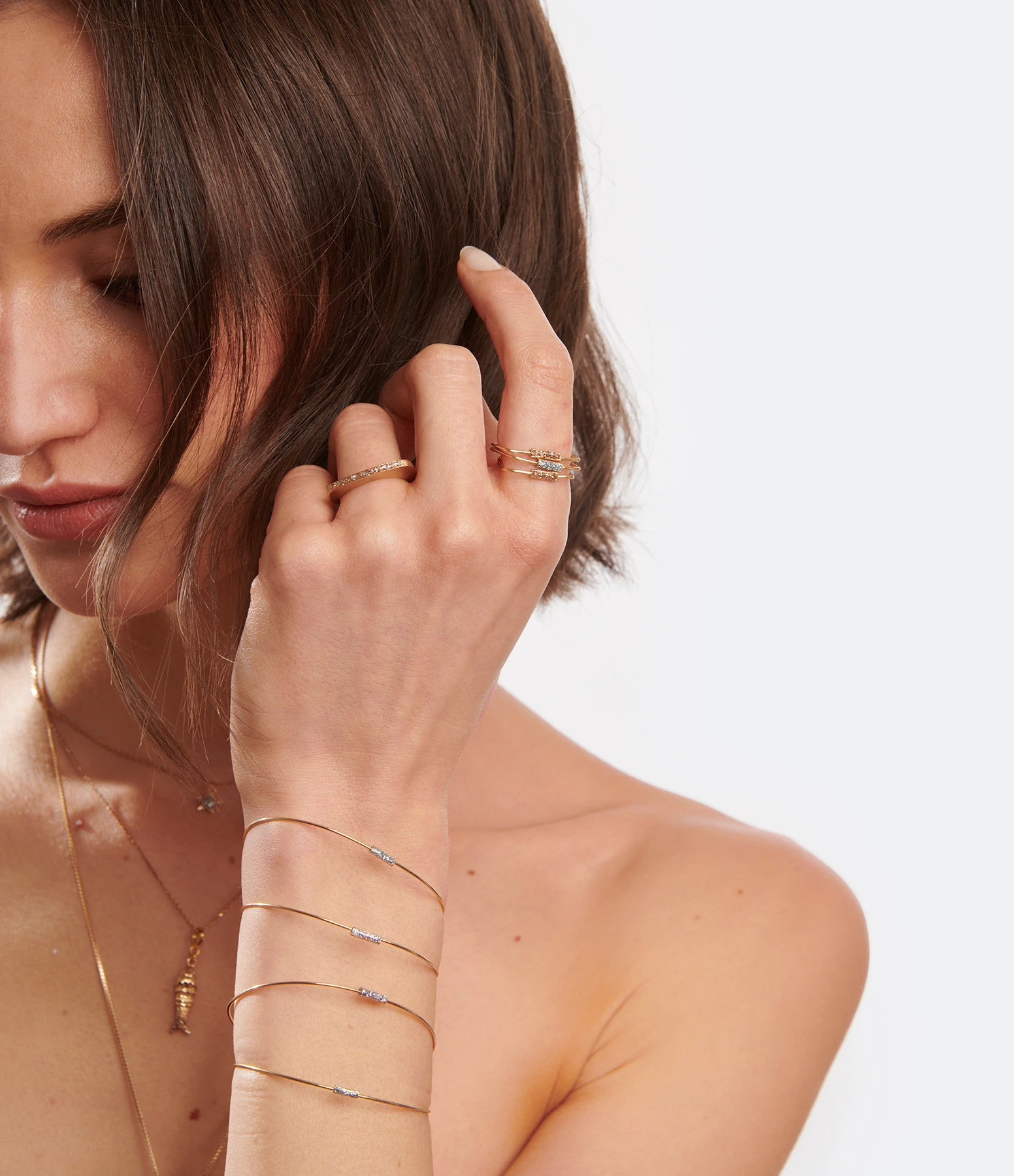 LSONGE Bague Éclat Argent Doré Émail Doré 2 LSONGE Bague Éclat Argent Doré Émail Doré – Image 2