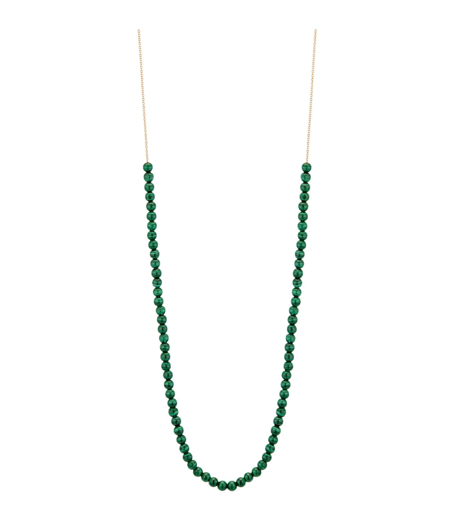 Ginette NY Collier Maria Mini Boulier Malachite Or Rose 1 Ginette NY Collier Maria Mini Boulier Malachite Or Rose