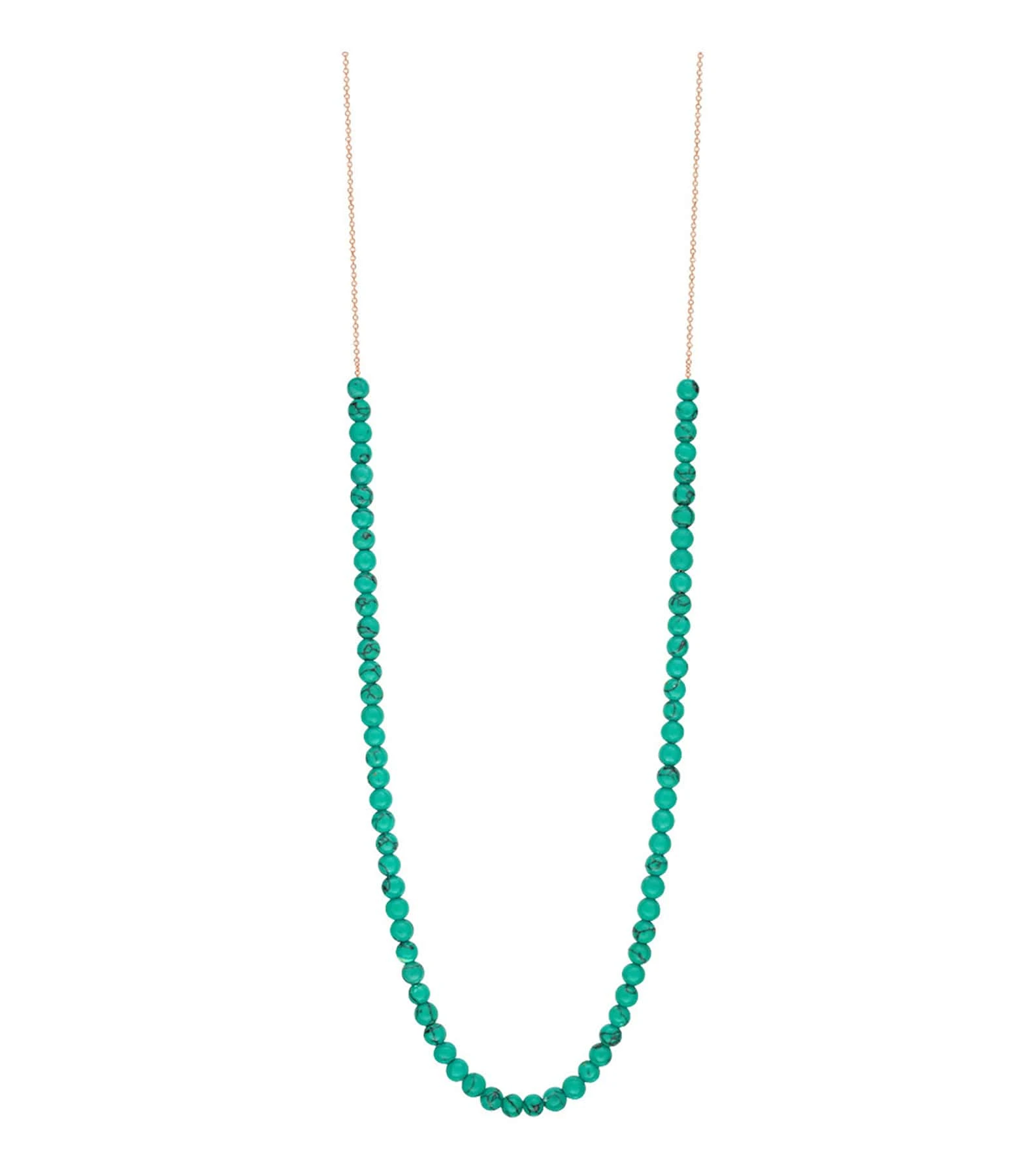 Ginette NY Collier Maria Mini Boulier Or Rose Turquoise 1 Ginette NY Collier Maria Mini Boulier Or Rose Turquoise