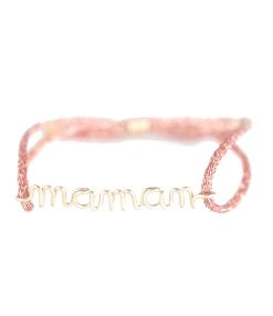 ATELIER PAULIN Bracelet Cordon Lurex Maman Gold Filled