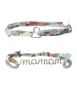 ATELIER PAULIN Bracelets Duo Maman Cœur Gold Filled Céladon