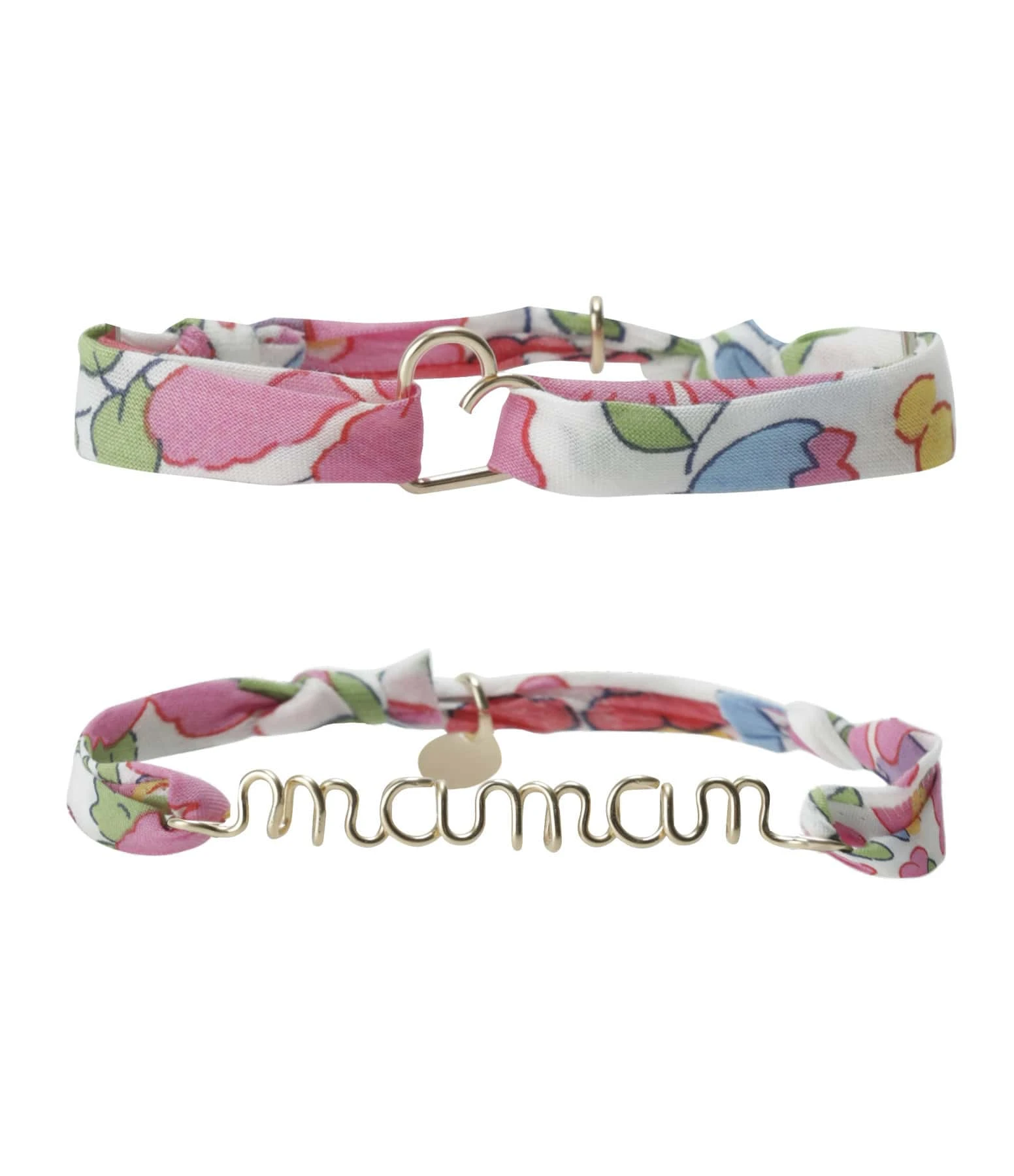 ATELIER PAULIN Bracelets Duo Maman Cœur Gold Filled Fuchsia 1 ATELIER PAULIN Bracelets Duo Maman Cœur Gold Filled Fuchsia