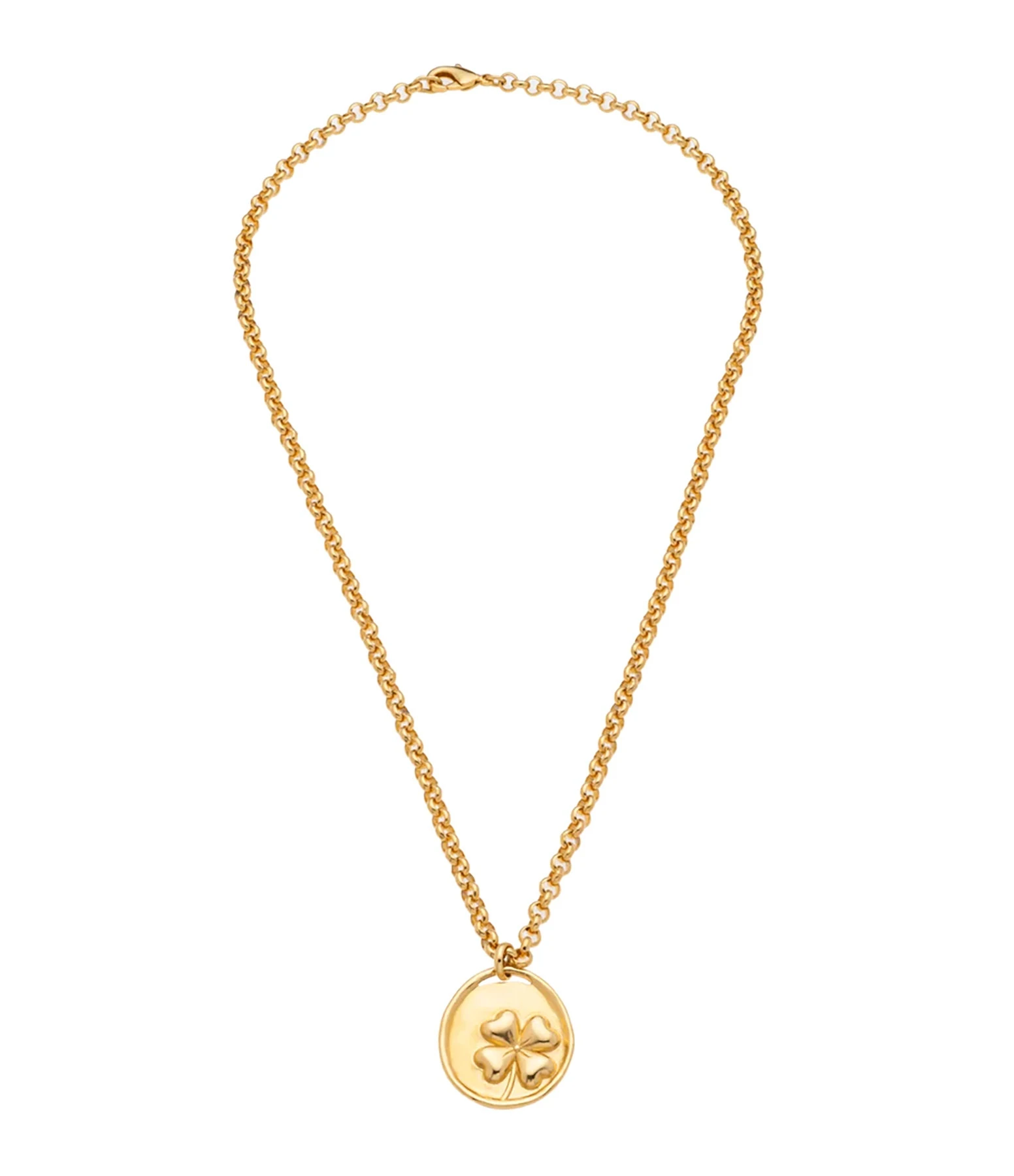 LES FÉLICITÉS Collier Médaille Trèfle 2 LES FÉLICITÉS Collier Médaille Trèfle – Image 2