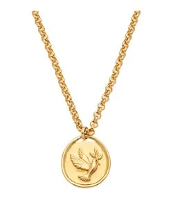 LES FÉLICITÉS Collier Médaille Colombe