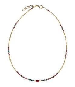 TITYARAVY Collier Meghna Grenat Chrysophase