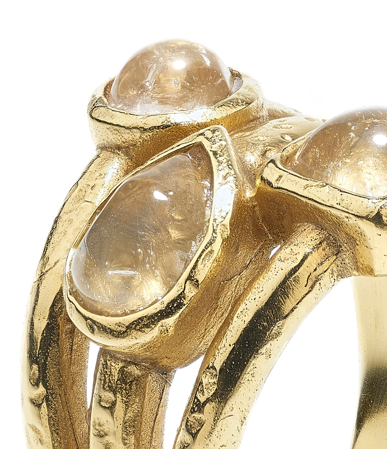 GOOSSENS PARIS Bague Mini Cabochons Cristal De Roche Naturel 2 GOOSSENS PARIS Bague Mini Cabochons Cristal De Roche Naturel – Image 2