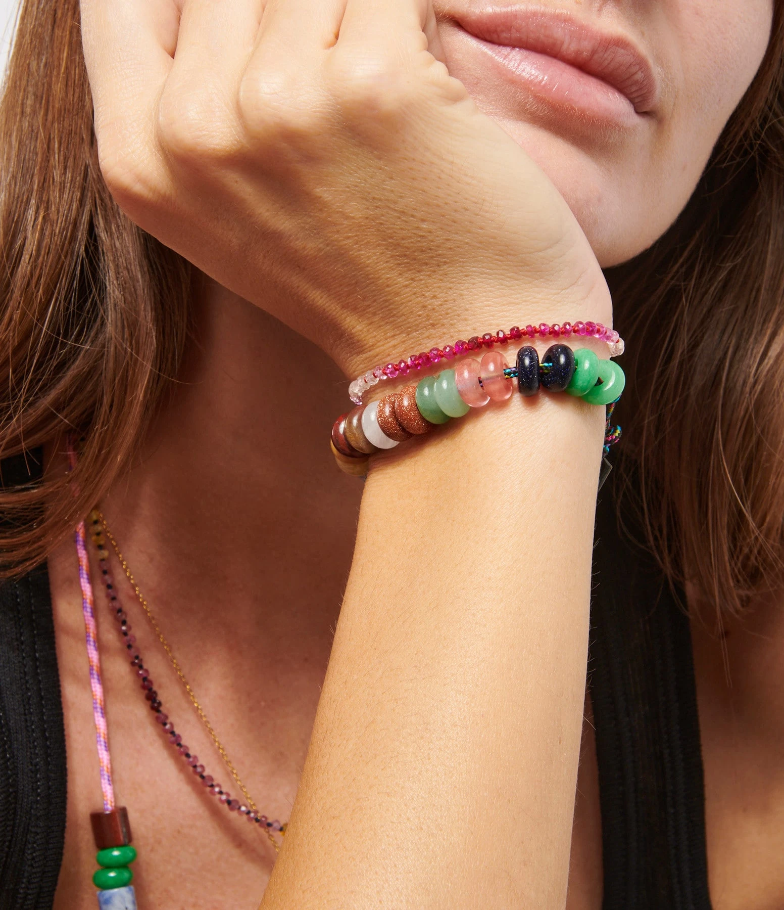 MON PRECIEUX GEM Bracelet Maxicool Cordon Noir 2 MON PRECIEUX GEM Bracelet Maxicool Cordon Noir – Image 2