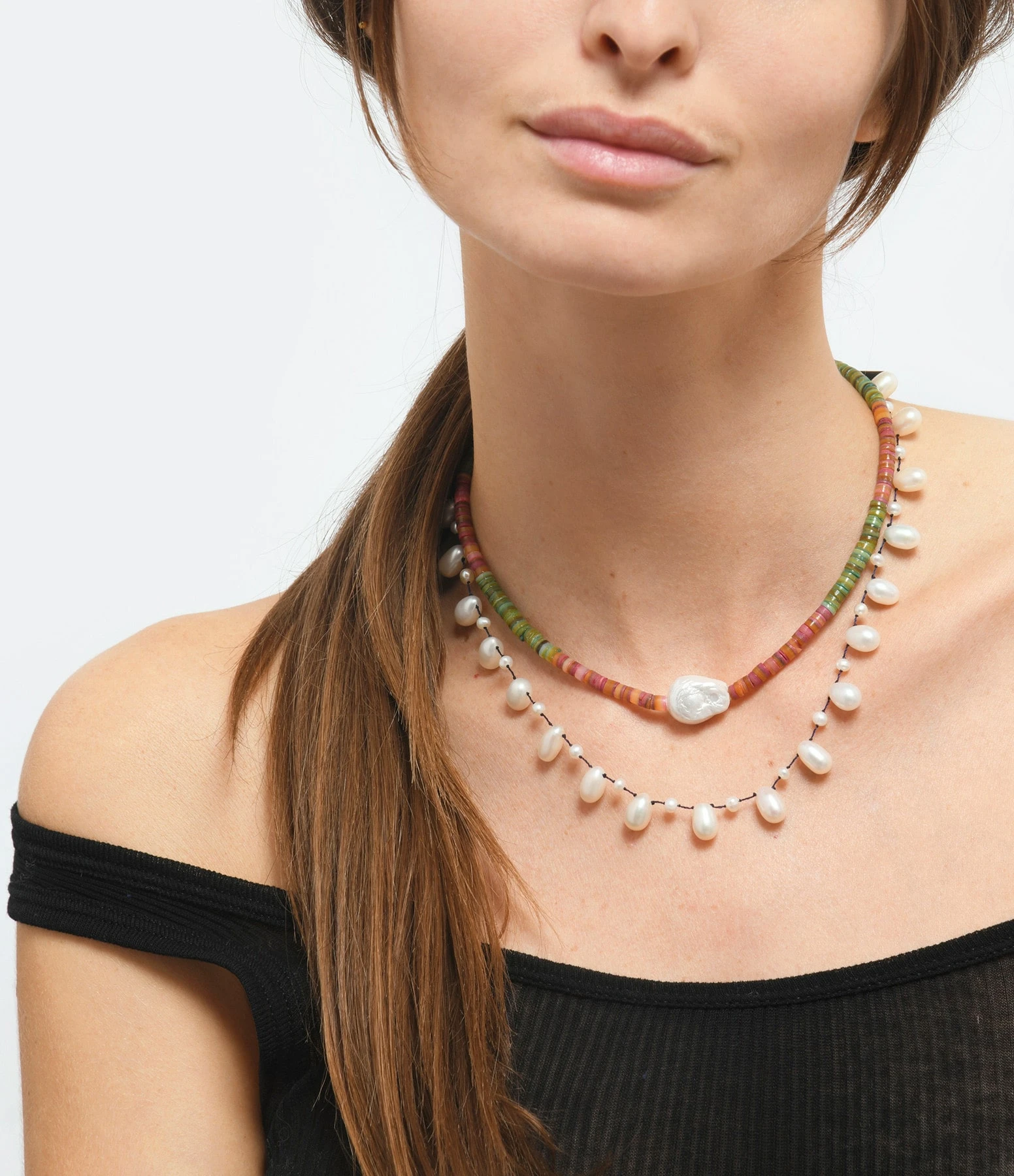 MON PRECIEUX GEM Collier Puka Tourmaline Multicolore Perle Naturell 3 MON PRECIEUX GEM Collier Puka Tourmaline Multicolore Perle Naturell – Image 3