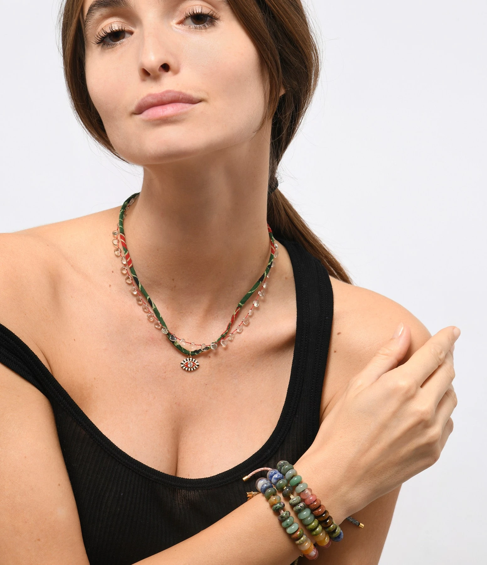 MON PRECIEUX GEM Bracelet DIY Cordon Lurex Gris 2 MON PRECIEUX GEM Bracelet DIY Cordon Lurex Gris â Image 2