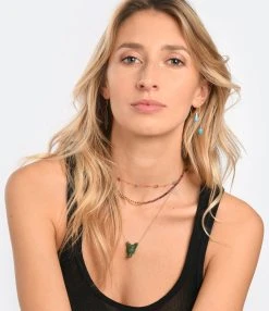 MON PRECIEUX GEM Collier Petits Précieux Tourmaline Orange -Shaker Jewels Magasin mpgem look20221209 15