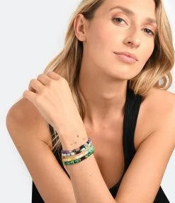 MON PRECIEUX GEM Bracelet Puka Améthyste 5 MON PRECIEUX GEM Bracelet Puka Améthyste -Shaker Jewels Magasin mpgem look20221209 335