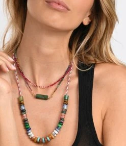 MON PRECIEUX GEM Collier Candies Saphir Rolla Bolla Jade -Shaker Jewels Magasin mpgem look20221209 563 1