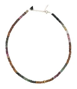 MON PRECIEUX GEM Collier Puka Tourmaline Diamant