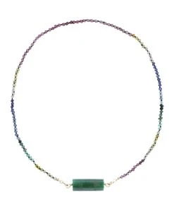 MON PRECIEUX GEM Collier Candies Saphir Rolla Bolla Jade