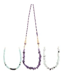 MON PRECIEUX GEM Sautoir Interchangeable Violet Pierres, Exclusivité Lulli