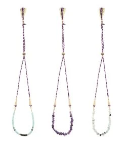 MON PRECIEUX GEM Sautoir Interchangeable Violet Pierres, Exclusivité Lulli -Shaker Jewels Magasin mpgem43288 pck20220413 3