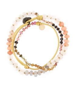 MON PRECIEUX GEM Bracelet 123 Tours Pierre De Lune Tourmaline Cordo 5 MON PRECIEUX GEM Bracelet 123 Tours Pierre De Lune Tourmaline Cordo -Shaker Jewels Magasin mpgem53526 pck20230228 3