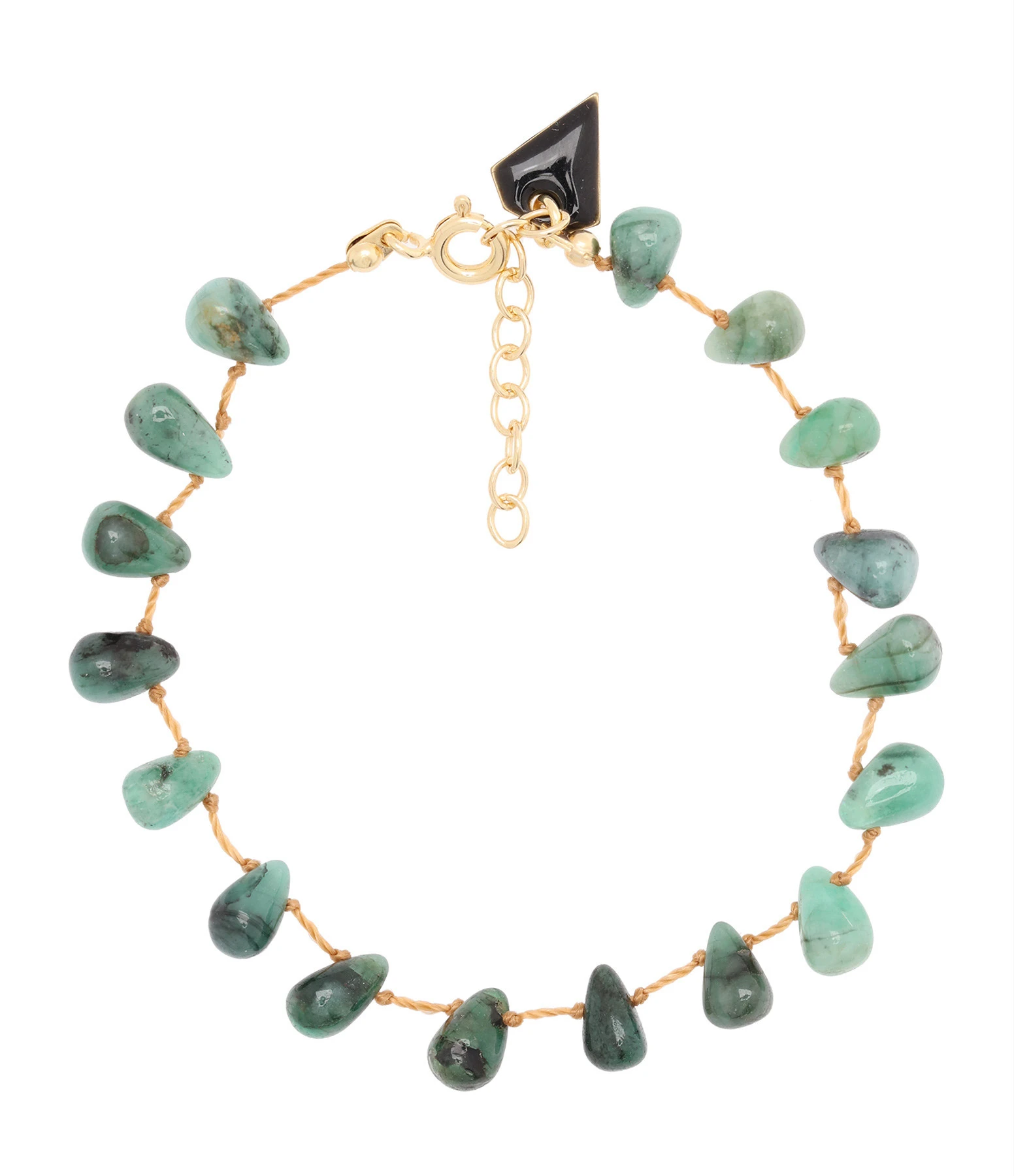 MON PRECIEUX GEM Bracelet Goutte Emeraude 1 MON PRECIEUX GEM Bracelet Goutte Emeraude