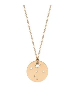 Ginette NY Collier Milky Way Mini Disc Or Rose