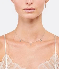 NAVA JOAILLERIE Collier Cheyenne Mini-Losange Diamants Or Rose -Shaker Jewels Magasin navac look20221205 94