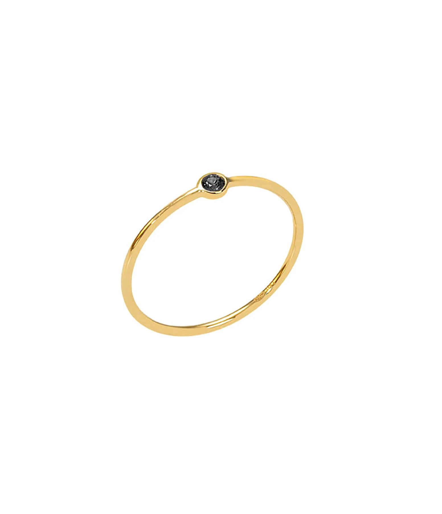 AND...PARIS Bague Memory Diamant Noir Or Jaune 1 AND...PARIS Bague Memory Diamant Noir Or Jaune