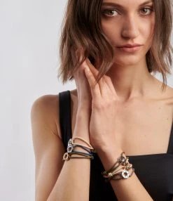 OMEN PARIS Bracelet Tatiana Acier Rose -Shaker Jewels Magasin oment look20221207 228