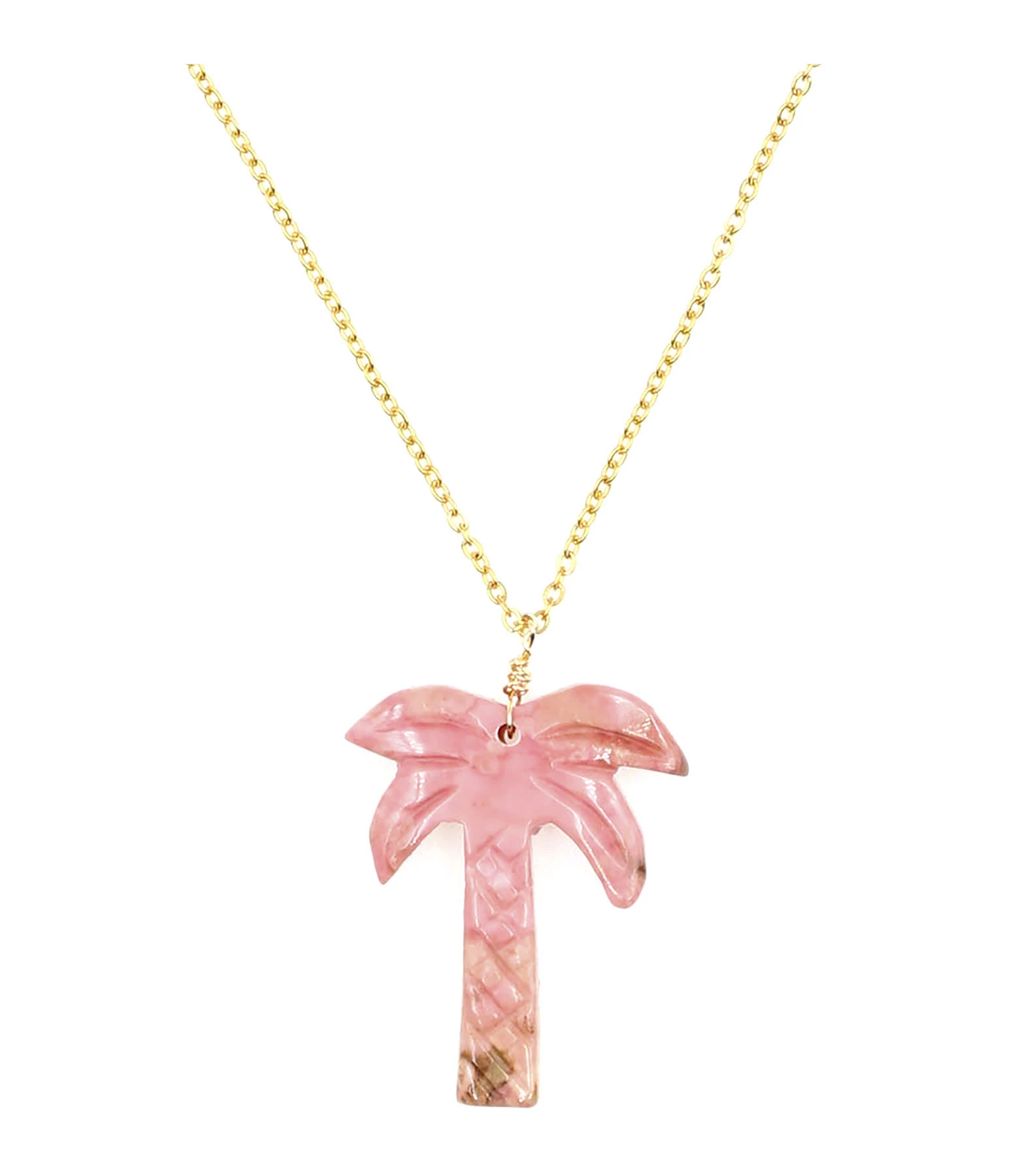 MON PRECIEUX GEM Collier Palmier Opale 1 MON PRECIEUX GEM Collier Palmier Opale