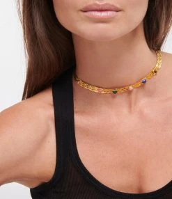 Pamela Love Collier Stefania Pierres Argent Doré 5 Pamela Love Collier Stefania Pierres Argent Doré -Shaker Jewels Magasin pamel look20220602 69