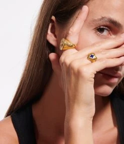 Pamela Love Bague Paloma Jaspe Doré 5 Pamela Love Bague Paloma Jaspe Doré -Shaker Jewels Magasin pamel look20220805 147