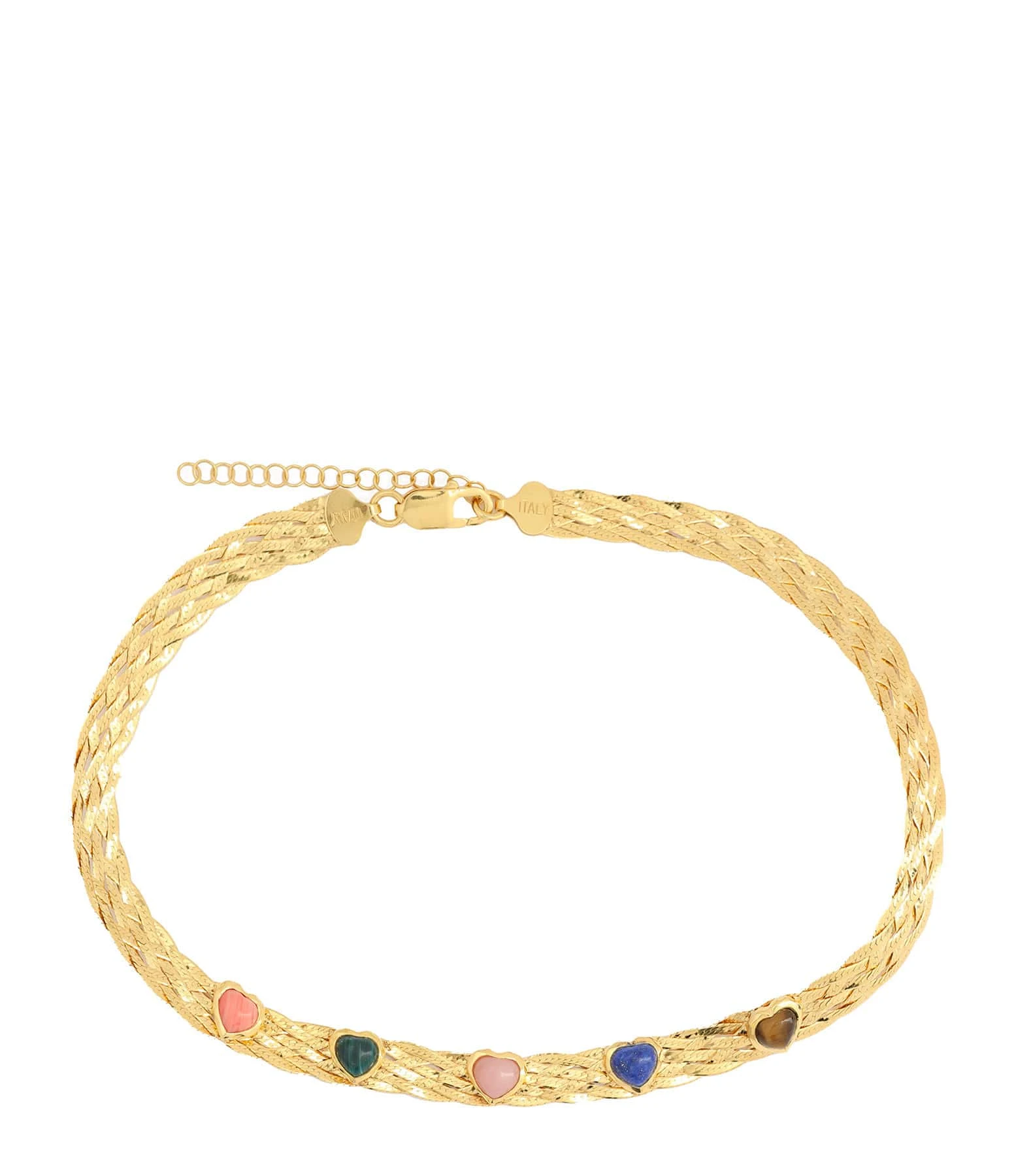 Pamela Love Collier Stefania Pierres Argent Doré 1 Pamela Love Collier Stefania Pierres Argent Doré