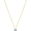 LA BRUNE & LA BLONDE Collier 360° Diamant Brillant 0,10 Or Jaune