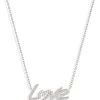 NAVA JOAILLERIE Collier Love O Diamants Or Blanc