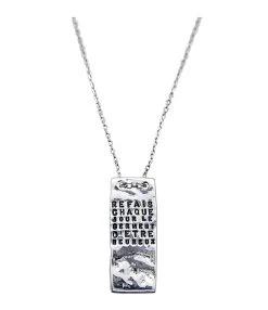 SERGE THORAVAL Sautoir Serment Fin Argent