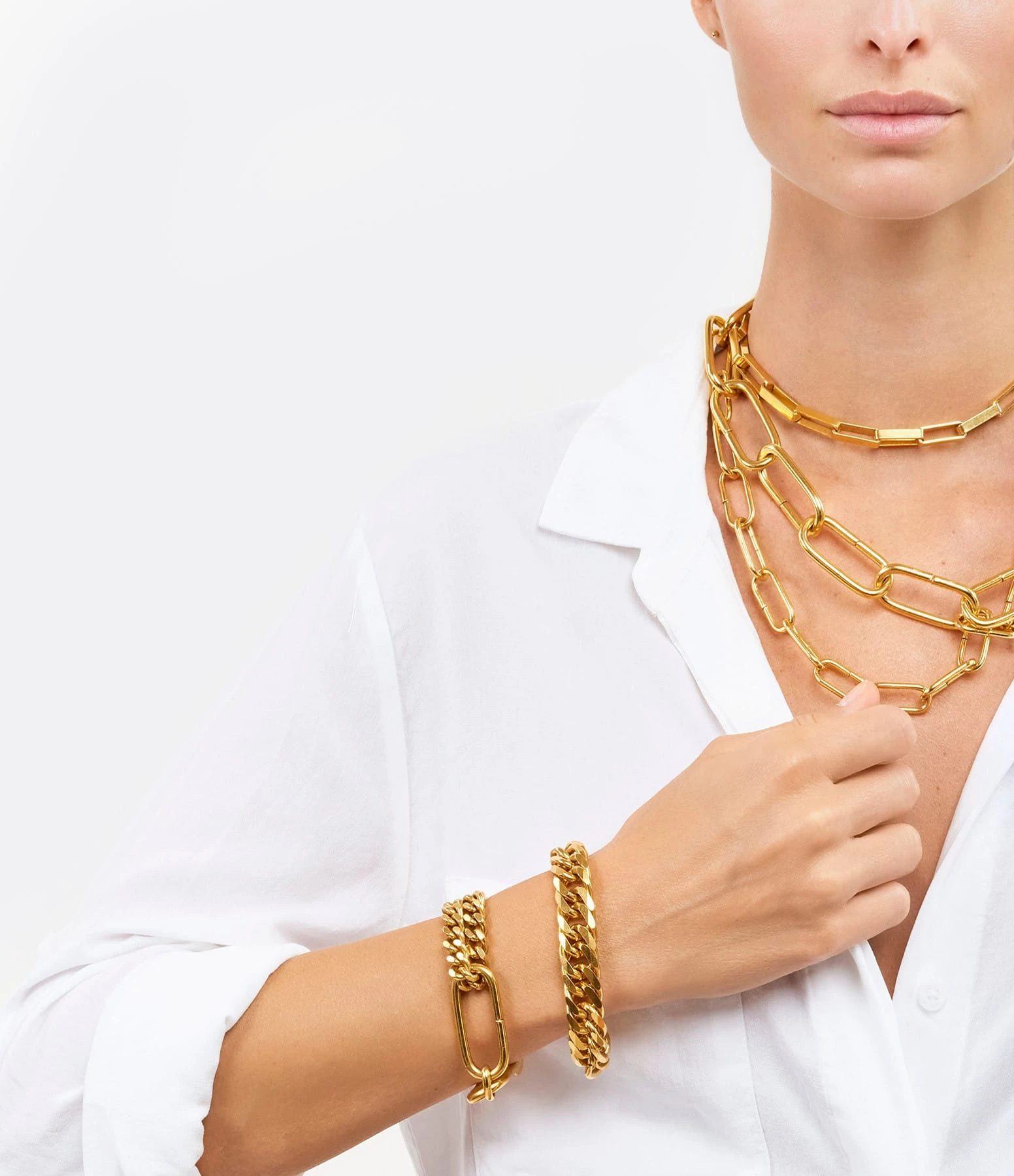 PERRINE TAVERNITI Bracelet Lafayette Doré 2 PERRINE TAVERNITI Bracelet Lafayette Doré – Image 2