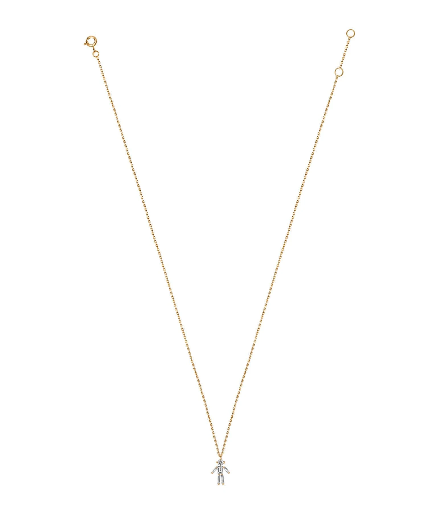 LITTLE ONES Collier Emblématique Garçon Or Jaune Diamants 2 LITTLE ONES Collier Emblématique Garçon Or Jaune Diamants – Image 2