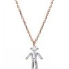 LITTLE ONES Collier Emblématique Garçon Or Rose Diamants