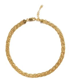 Shaker Jewels Magasin 4 Pamela Love Collier Chevrons Épais Argent Doré