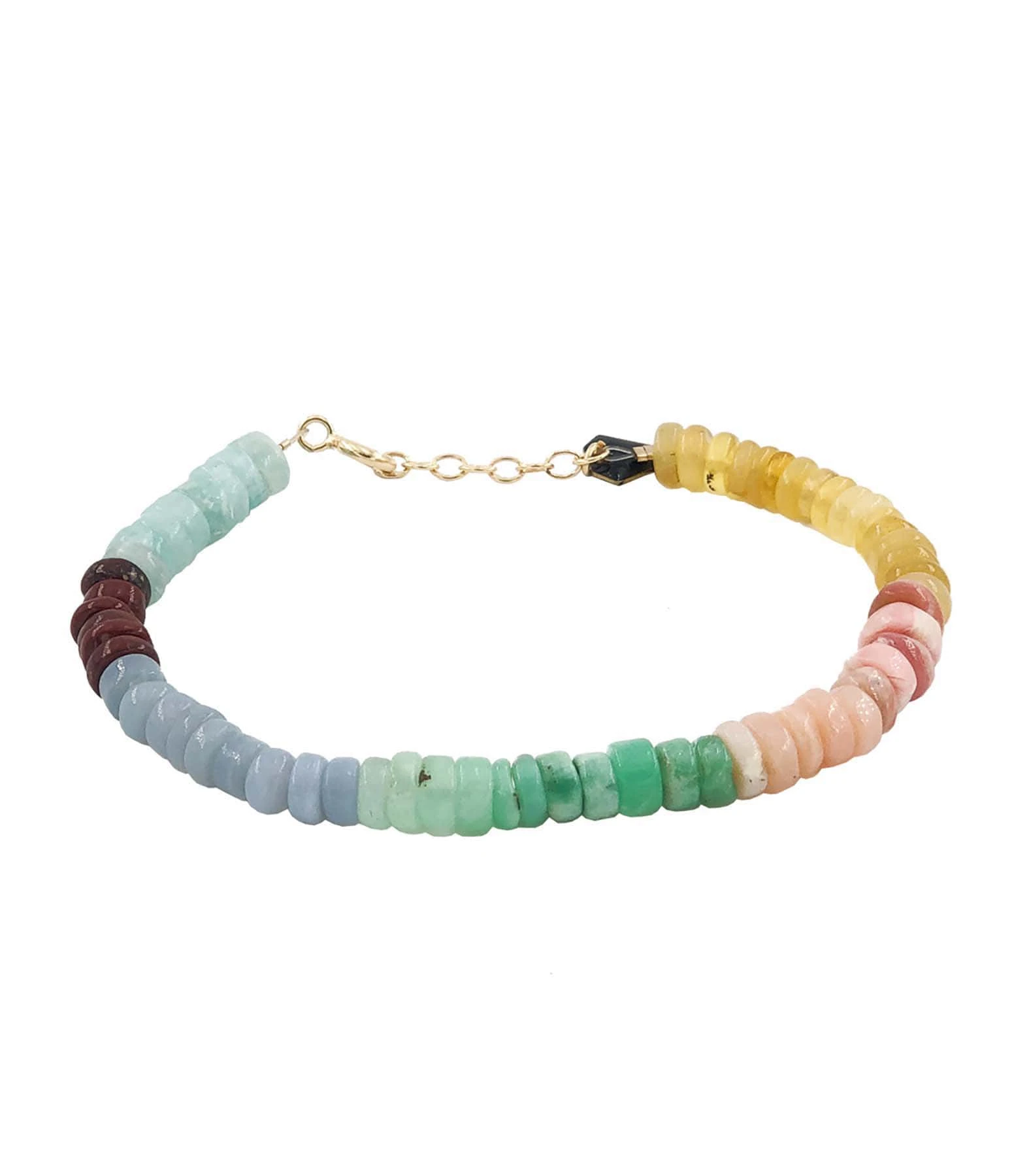 MON PRECIEUX GEM Bracelet Puka Opale Multicolore 1 MON PRECIEUX GEM Bracelet Puka Opale Multicolore