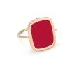 Ginette NY Bague Antique Corail Or Rose