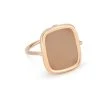 Ginette NY Bague Antique Pierre De Lune Or Rose