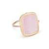 Ginette NY Bague Antique Nacre Rose Or Rose