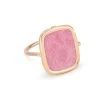 Ginette NY Bague Antique Rhodolite Or Rose