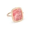 Ginette NY Bague Antique Rhodocrosite Or Rose