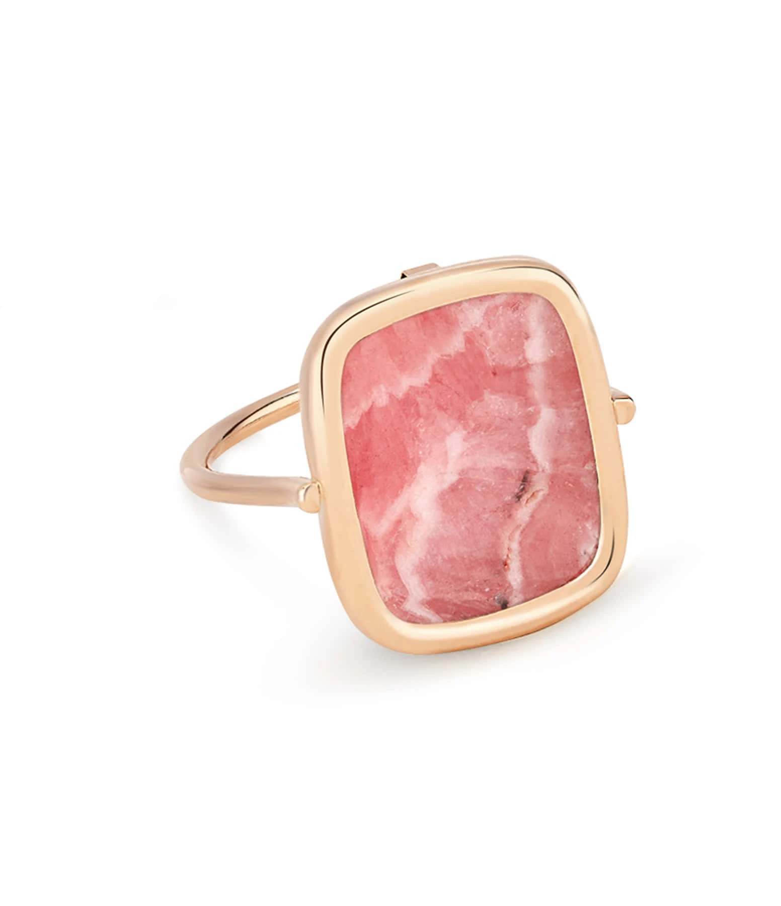 Ginette NY Bague Antique Rhodocrosite Or Rose 1 Ginette NY Bague Antique Rhodocrosite Or Rose