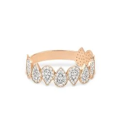 Ginette NY Bague Bliss Diamants Or Rose