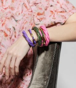 Aurélie Bidermann Jonc Diana Kaki, Exclusivité Lulli 7 Aurélie Bidermann Jonc Diana Kaki, Exclusivité Lulli -Shaker Jewels Magasin re 149 1