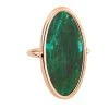 Ginette NY Bague Ellipse Chrysocolle Or Rose