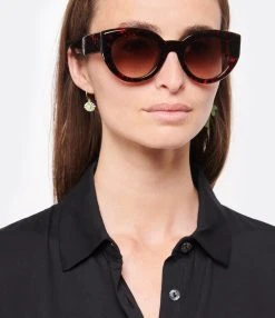RENDEL PARIS Lunettes De Soleil Donna Red Tortoise Gradient Brown -Shaker Jewels Magasin rende look20220419 320